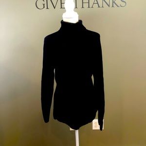 Liz Claiborne Black Turtleneck Sweater Large
